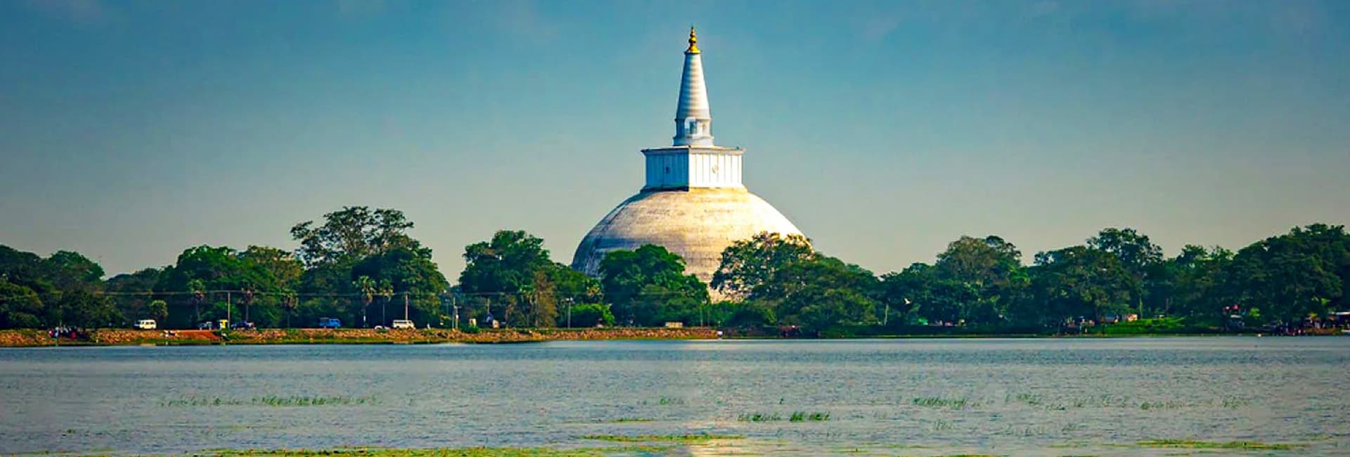 Historical temple and lake